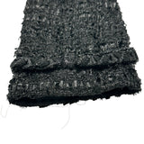 シャネル CHANEL ノーカラーラメツイードジャケット P31656 ブラック ポリエステル レディース ノーカラージャケット