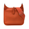 エルメス HERMES エヴリン3PM X刻印 オレンジポピー シルバー金具 エプソン レディース ショルダーバッグ
