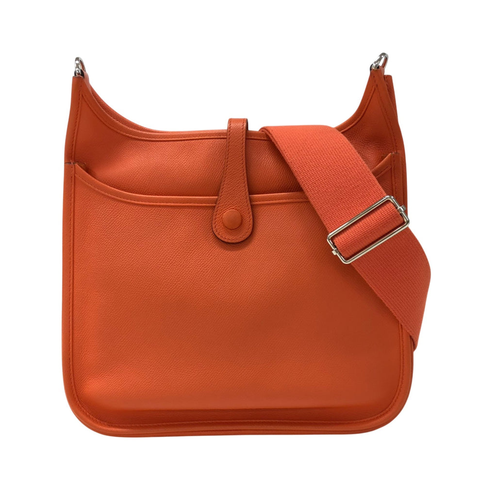 エルメス HERMES エヴリン3PM X刻印 オレンジポピー シルバー金具 エルメス HERMES エヴリン3PM X刻印 オレンジポピー シルバー金具