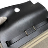 エルメス HERMES エールバッグジップミニ K刻 ブラック×アイボリー シルバー金具 トワル ハンター レディース ショルダーバッグ