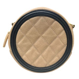 シャネル CHANEL CCフィリグリーチェーンポシェット AP0365 ベージュ・ブラック キャビア レディース ショルダーバッグ