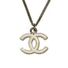 シャネル CHANEL ココマーク ネックレス ホワイト・ゴールド メタル アクセサリー