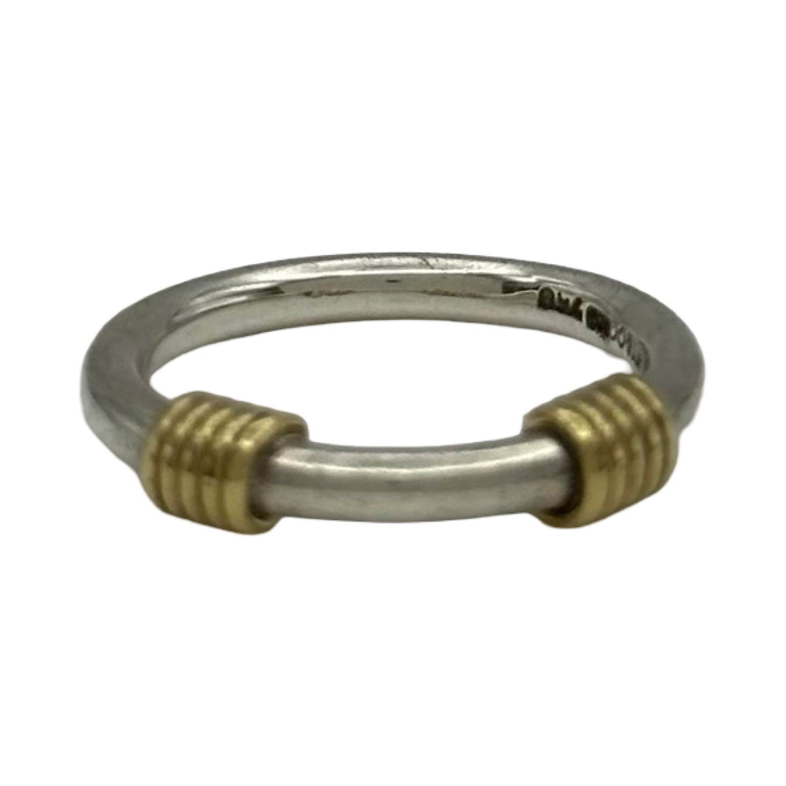 ティファニー TIFFANY＆CO バンドウィズリング シルバー 925/750