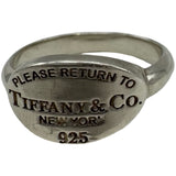 ティファニー TIFFANY＆CO オーバルタグリング シルバー 925 ジュエリー