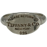 ティファニー TIFFANY＆CO オーバルタグリング シルバー 925 ジュエリー