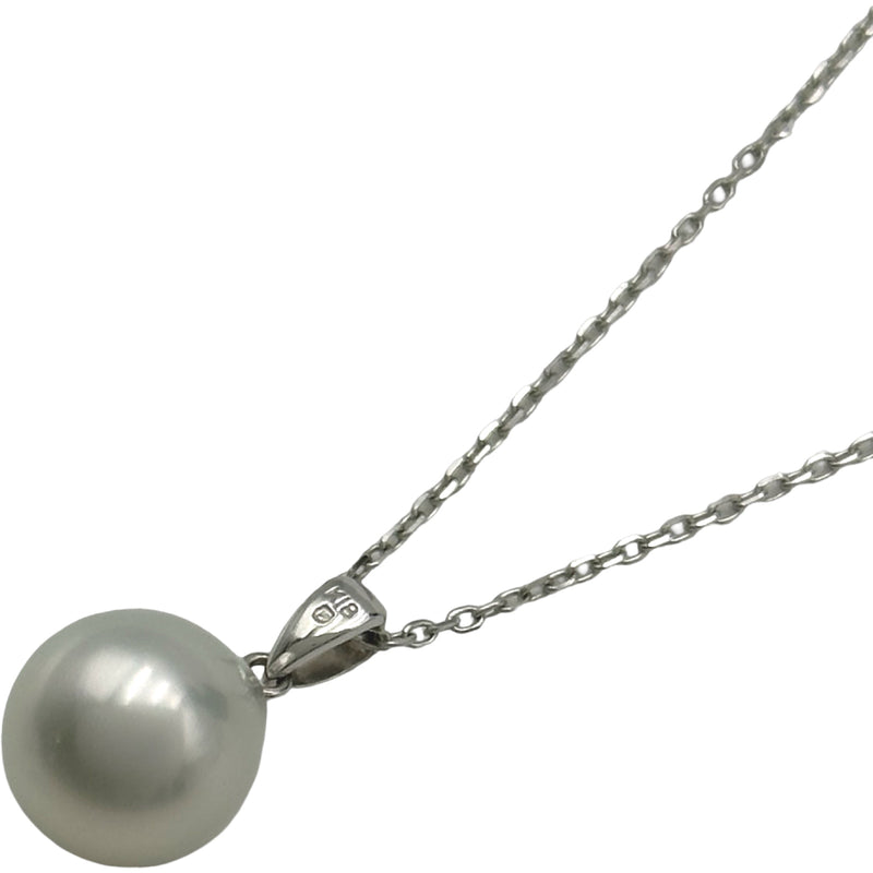 ミキモト MIKIMOTO ネックレス ホワイトゴールド K18 パール
