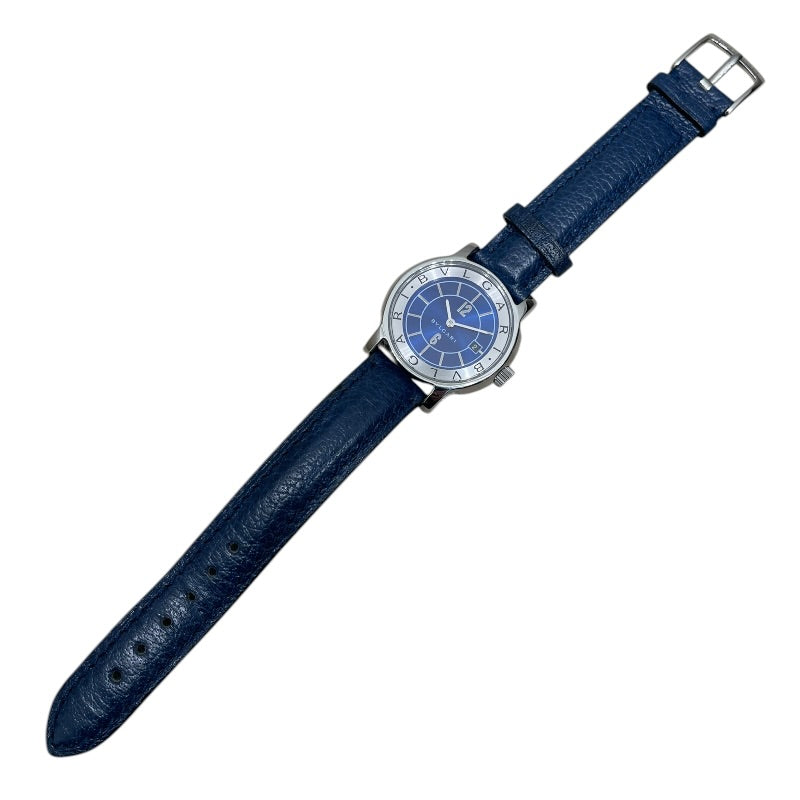 ブルガリ BVLGARI ソロテンポ ST29S ブルー ステンレススチール