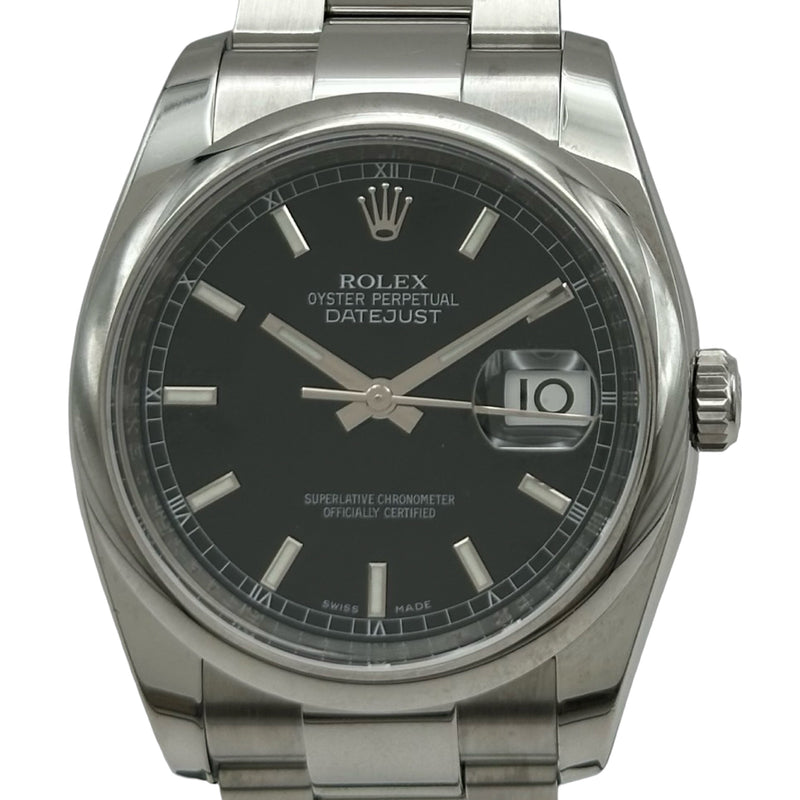 ロレックス ROLEX デイトジャスト 116200 ブラック ステンレススチール 