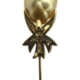 ミキモト MIKIMOTO ピンブローチ ゴールド K18/ダイヤモンド/留め具GP ダイヤモンド ジュエリー