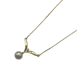 ミキモト MIKIMOTO ネックレス ゴールド K18/ダイヤモンド/パール ジュエリー
