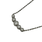 ティファニー TIFFANY＆CO ジャズ グラジュエイテッド ネックレス プラチナ Pt950 ダイヤモンド ジュエリー