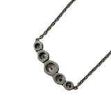 ティファニー TIFFANY＆CO ジャズ グラジュエイテッド ネックレス プラチナ Pt950 ダイヤモンド ジュエリー