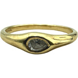 ティファニー TIFFANY＆CO ペアシェイプドロップリング ゴールド 750/ダイヤモンド ジュエリー