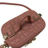クリスチャン・ディオール Christian Dior レディディオール マイクロバニティバッグ S09180NMJ ピンク カナージュラム レディース ショルダーバッグ