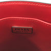 プラダ PRADA トライアングルミニトートバッグ 1BA333 レッド シルバー金具 ソフトカーフ レディース ショルダーバッグ