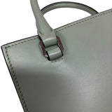 プラダ PRADA トライアングルミニトートバッグ 1BA333 ミントグリーン シルバー金具 ソフトカーフ レディース ショルダーバッグ