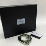 プラダ PRADA トライアングルミニトートバッグ 1BA333 ミントグリーン シルバー金具 ソフトカーフ レディース ショルダーバッグ