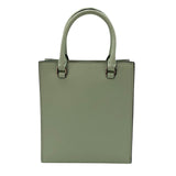 プラダ PRADA トライアングルミニトートバッグ 1BA333 ミントグリーン シルバー金具 ソフトカーフ レディース ショルダーバッグ