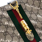 グッチ GUCCI ジャッキー1961 2WAY バレンシアガコラボ 636706 ベージュ ゴールド金具 GGスプリームキャンバス/レザー レディース トートバッグ