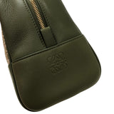 ロエベ LOEWE アマソナ19 A039N10X02 カーキ ゴールド金具 アナグラムジャガード レディース ハンドバッグ