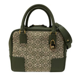 ロエベ LOEWE アマソナ19 A039N10X02 カーキ ゴールド金具 アナグラムジャガード レディース ハンドバッグ
