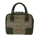 ロエベ LOEWE アマソナ19 A039N10X02 カーキ ゴールド金具 アナグラムジャガード レディース ハンドバッグ
