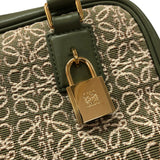 ロエベ LOEWE アマソナ19 A039N10X02 カーキ ゴールド金具 アナグラムジャガード レディース ハンドバッグ