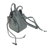 ロエベ LOEWE ハンモック ドローストリングミニ 314.30.V070 グレー ゴールド金具 ペプルカーフ レディース ショルダーバッグ