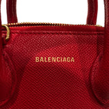 バレンシアガ BALENCIAGA ヴィルトップハンドルXXS 525050 レッド レザー レディース ハンドバッグ
