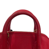 バレンシアガ BALENCIAGA ヴィルトップハンドルXXS 525050 レッド レザー レディース ハンドバッグ