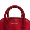 バレンシアガ BALENCIAGA ヴィルトップハンドルXXS 525050 レッド レザー レディース ハンドバッグ