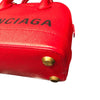 バレンシアガ BALENCIAGA ヴィルトップハンドルXXS 525050 レッド レザー レディース ハンドバッグ