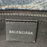 バレンシアガ BALENCIAGA BBモノグラムトートバッグ 702698 ブルー デニム レディース トートバッグ