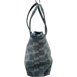 バレンシアガ BALENCIAGA BBモノグラムトートバッグ 702698 ブルー デニム レディース トートバッグ