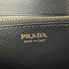 プラダ PRADA ロングジップウォレット ブラック サフィアーノレザー レディース 長財布