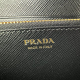 プラダ PRADA ロングジップウォレット ブラック サフィアーノレザー レディース 長財布