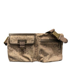 サルヴァトーレ・フェラガモ Salvatore Ferragamo 225811 ベージュ キャンバス ユニセックス ウエストバッグ