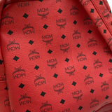 エム・シー・エム MCM スタークミディアム バックパック レッド ヴィセトスキャンバス レディース リュック デイパック
