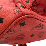 エム・シー・エム MCM スタークミディアム バックパック レッド ヴィセトスキャンバス レディース リュック デイパック