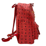 エム・シー・エム MCM スタークミディアム バックパック レッド ヴィセトスキャンバス レディース リュック デイパック