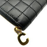セリーヌ CELINE Cチャームコインケース ブラック レザー レディース コインケース