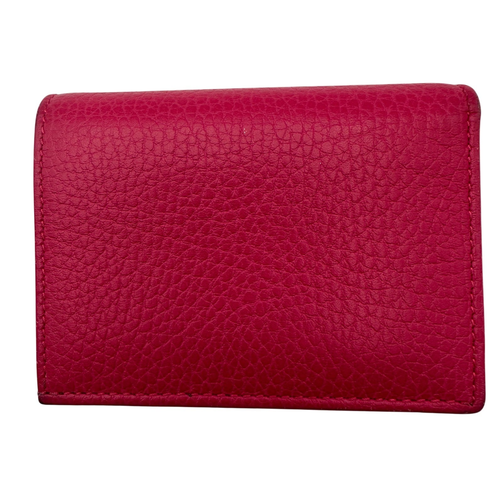 グッチ GUCCI ダブルGカードケースウォレット 456126 ピンク レザー レディース 二つ折り財布 グッチ GUCCI ダブルGカードケースウォレット 456126 ピンク レザー