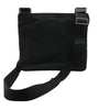 プラダ PRADA ナイロンショルダーバッグ ブラック シルバー金具 ナイロン/レザー メンズ ショルダーバッグ