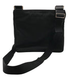 プラダ PRADA ナイロンショルダーバッグ ブラック シルバー金具 ナイロン/レザー メンズ ショルダーバッグ