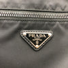 プラダ PRADA ナイロンショルダーバッグ ブラック シルバー金具 ナイロン/レザー メンズ ショルダーバッグ