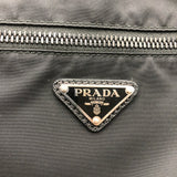 プラダ PRADA ナイロンショルダーバッグ ブラック シルバー金具 ナイロン/レザー メンズ ショルダーバッグ