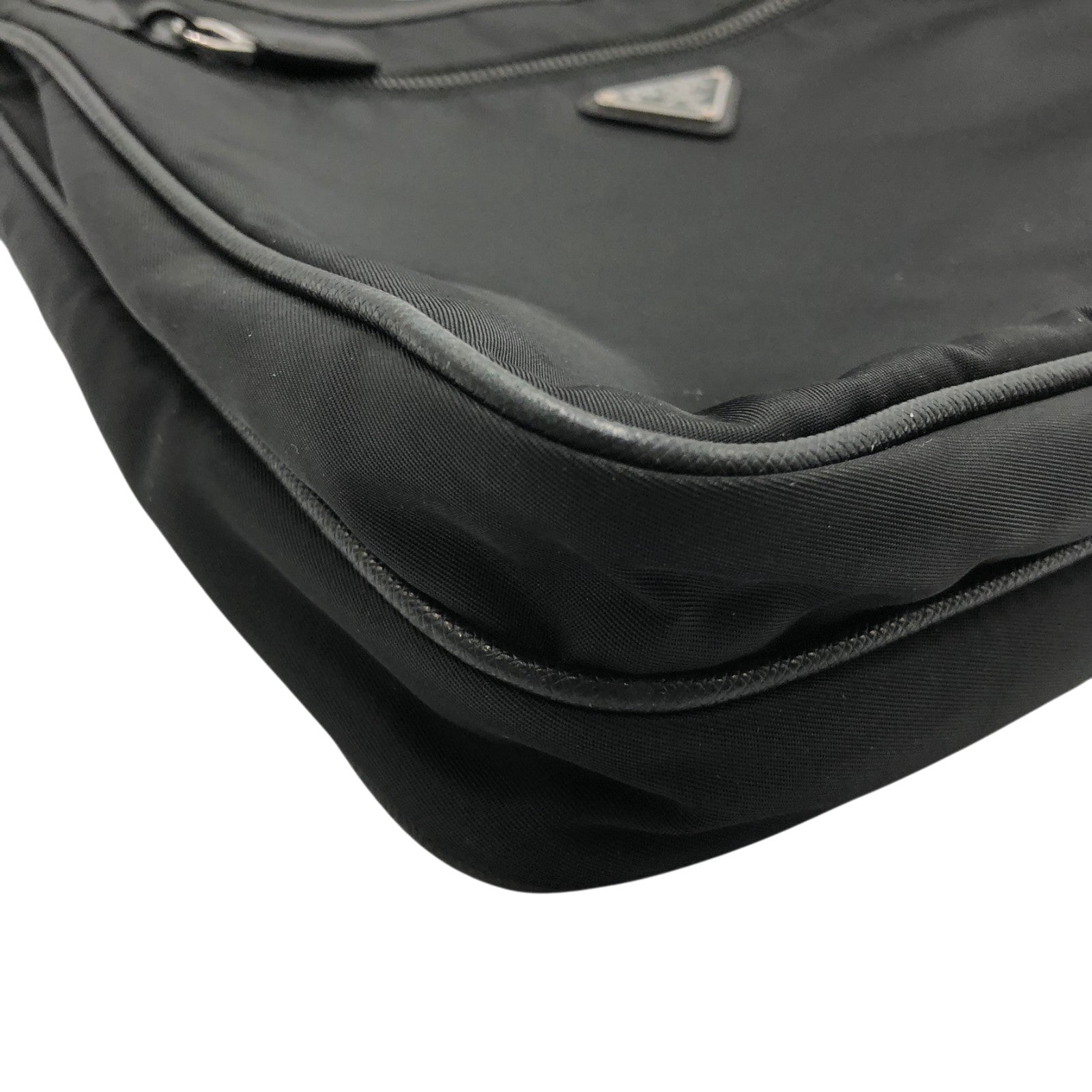 プラダ PRADA ナイロンショルダーバッグ ブラック シルバー金具