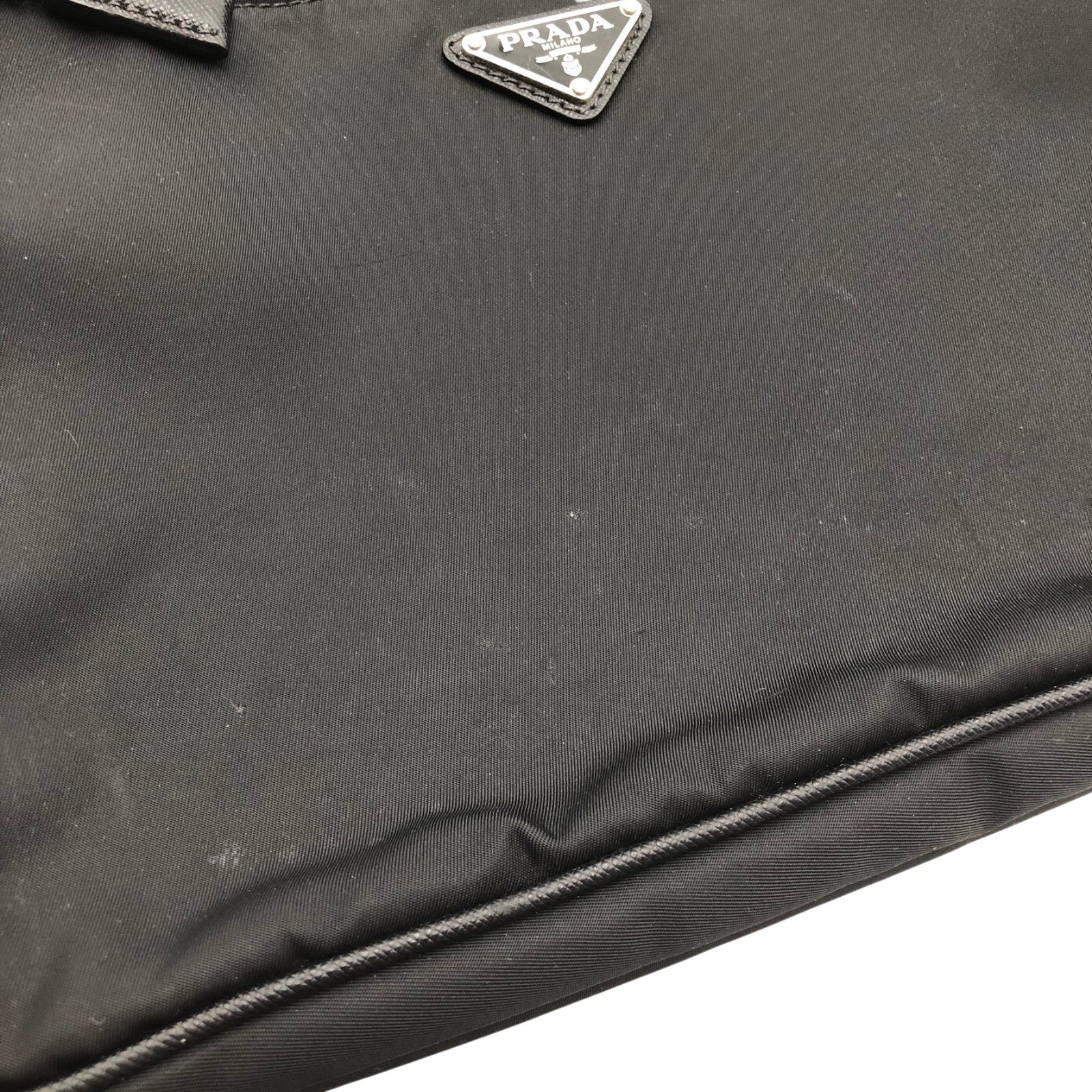プラダ PRADA ナイロンショルダーバッグ ブラック シルバー金具