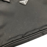 プラダ PRADA ナイロンショルダーバッグ ブラック シルバー金具 ナイロン/レザー メンズ ショルダーバッグ