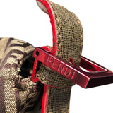 フェンディ FENDI ズッカマンマバケットバッグ 8BR001 ブラウン　 ナイロン ナイロン/ジャガード レディース ショルダーバッグ